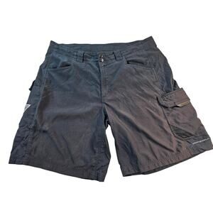Columbia black Mens Size 38 black omni dry packable performance cargo shorts